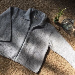 dressbarn 🦋 Light Blue Zip-Up Sweater 18/20 (2X)